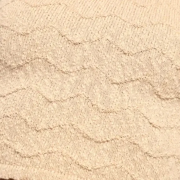 LULU'S Make It Look Easy Beige Knit Sweater Tank. Size Small NWT - Picture 5 of 10